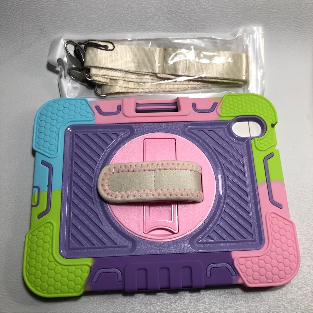 Source Unknown Kids Tablet Case with Strap - Purple, Pink, Green, Blue